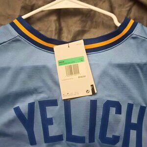 Nike MLB Men's Jersey - Blue and Yellow